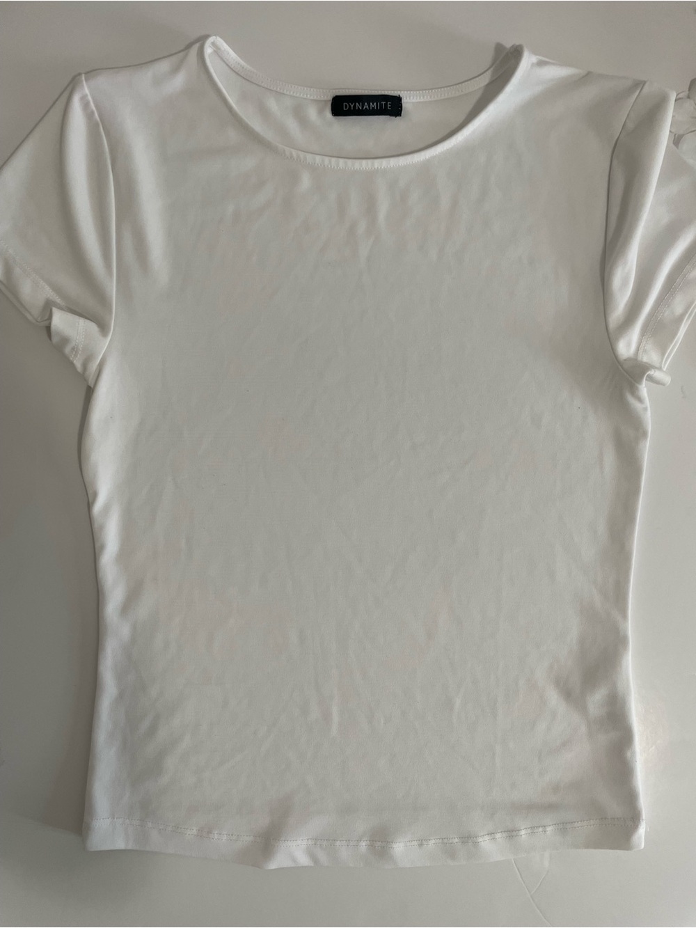 FREE GIFT WITH PURCHASE: Dynamite White Tee (Plus Free Olive Skirt!)